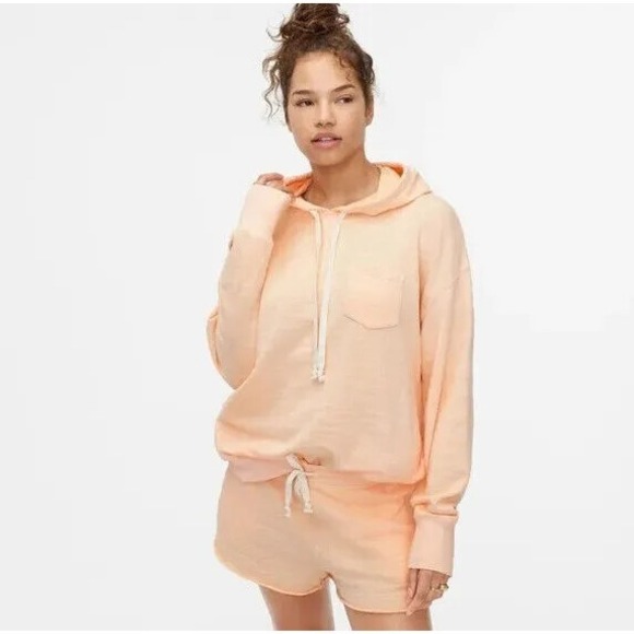 J.CREW Tops - J. Crew Vintage Cotton Terry Relaxed Hoodie Sweatshirt AW136 Plus Size 2X H13675